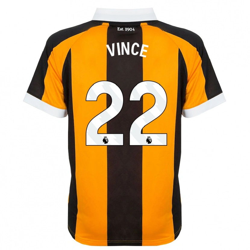 DanxenレディースAnna Vince#22オレンジ ブラック ホワイトホームシャツ2026/27ジャージーユニフォーム