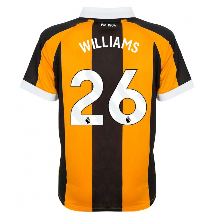 DanxenレディースAnnabel Williams#26オレンジ ブラック ホワイトホームシャツ2026/27ジャージーユニフォーム