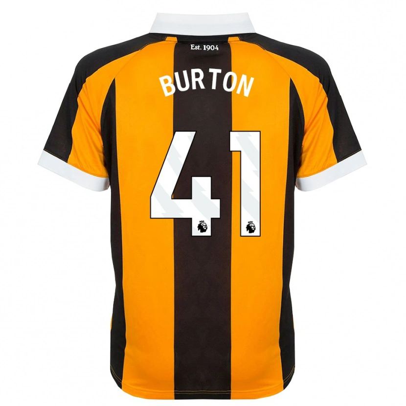 DanxenレディースJess Burton#41オレンジ ブラック ホワイトホームシャツ2026/27ジャージーユニフォーム