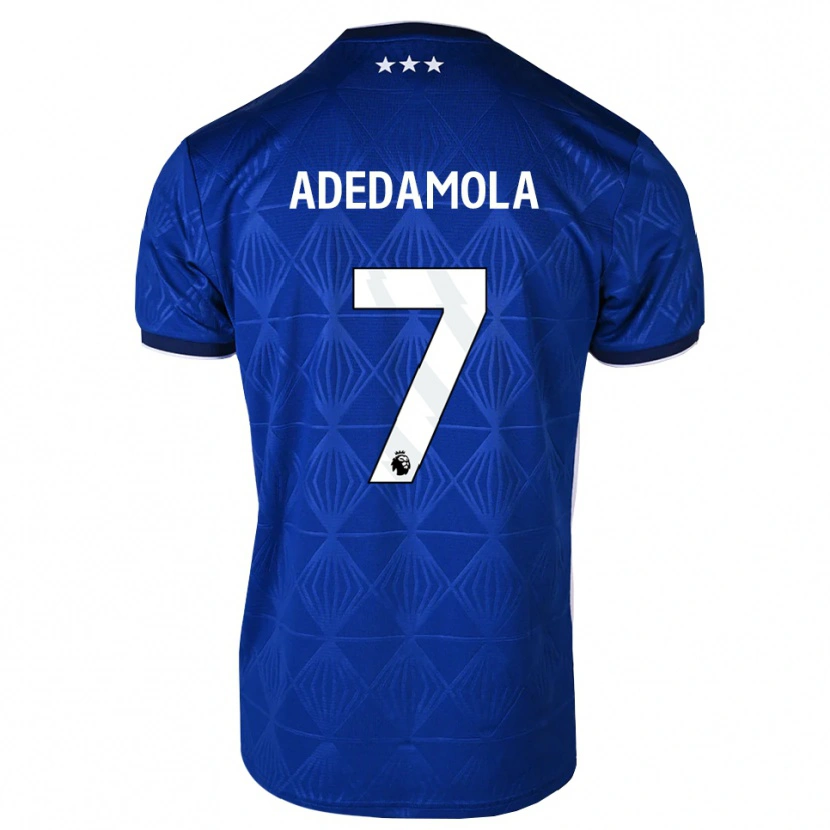DanxenレディースJoel Adedamola#7ミディアムブルー ホワイト レッドホームシャツ2026/27ジャージーユニフォーム