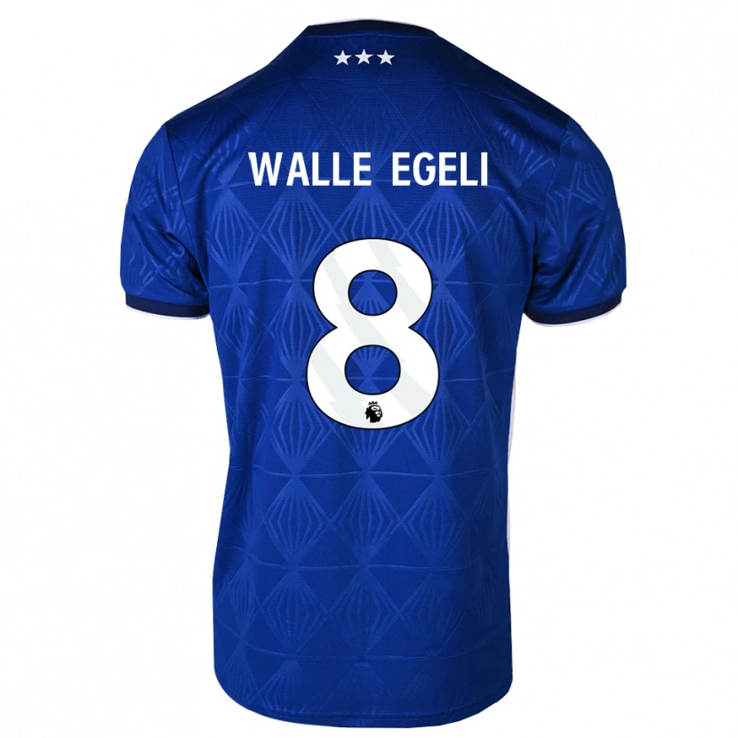 DanxenレディースSindre Walle Egeli#8ミディアムブルー ホワイト レッドホームシャツ2026/27ジャージーユニフォーム