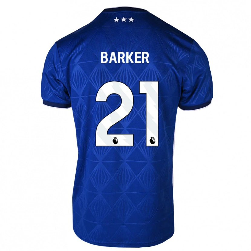 Danxenレディースメイシー・バーカー#21ミディアムブルー ホワイト レッドホームシャツ2026/27ジャージーユニフォーム