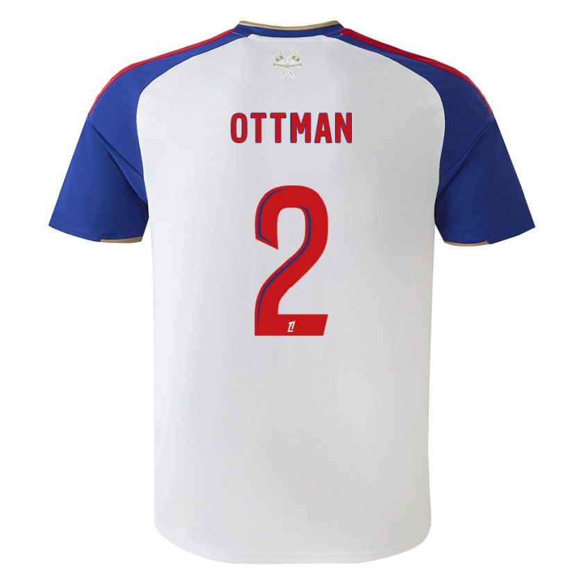 DanxenレディースOttman Katırağ#2ロイヤルブルー レッド ホワイトホームシャツ2026/27ジャージーユニフォーム