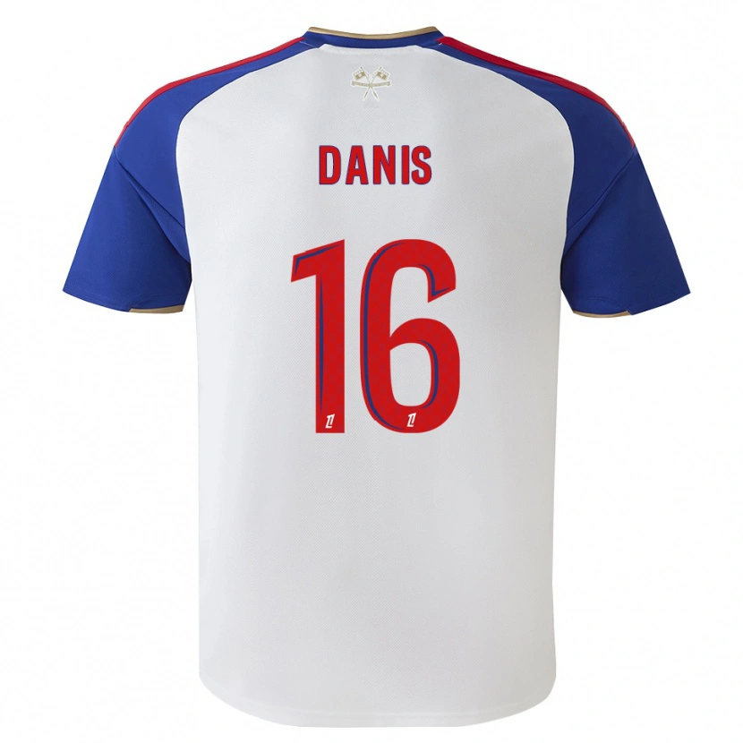 DanxenレディースAdrien Danis#16ロイヤルブルー レッド ホワイトホームシャツ2026/27ジャージーユニフォーム