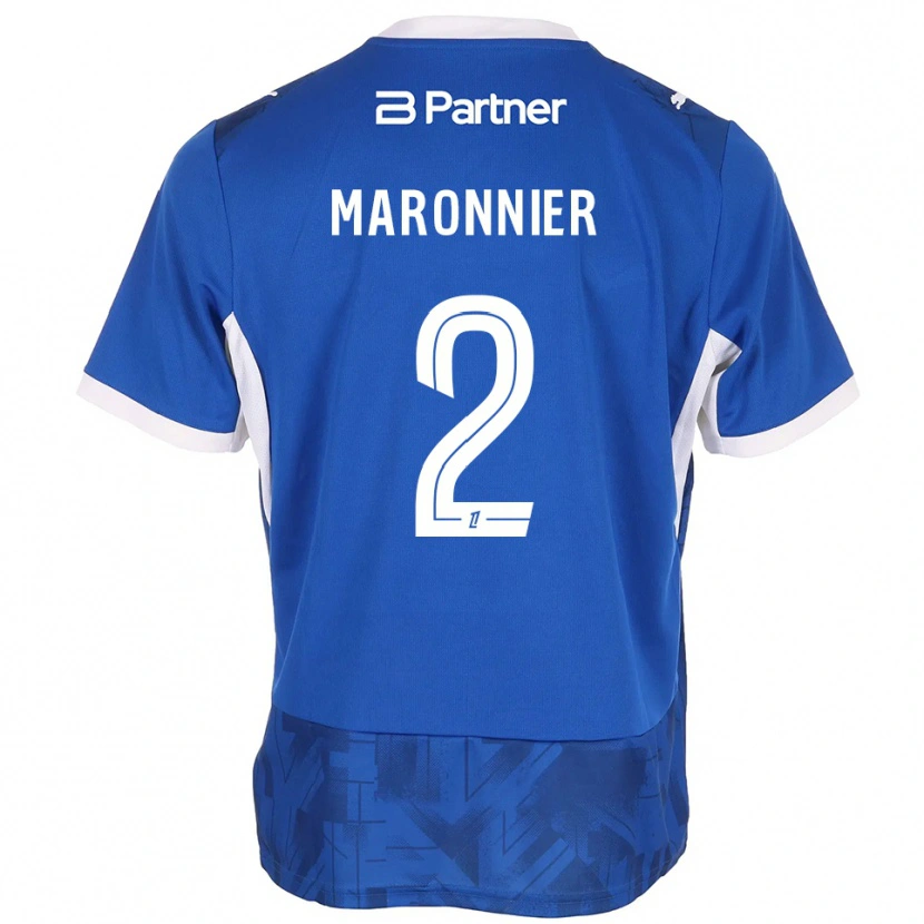 DanxenレディースLucas Maronnier#2ミディアムブルー ホワイトホームシャツ2026/27ジャージーユニフォーム