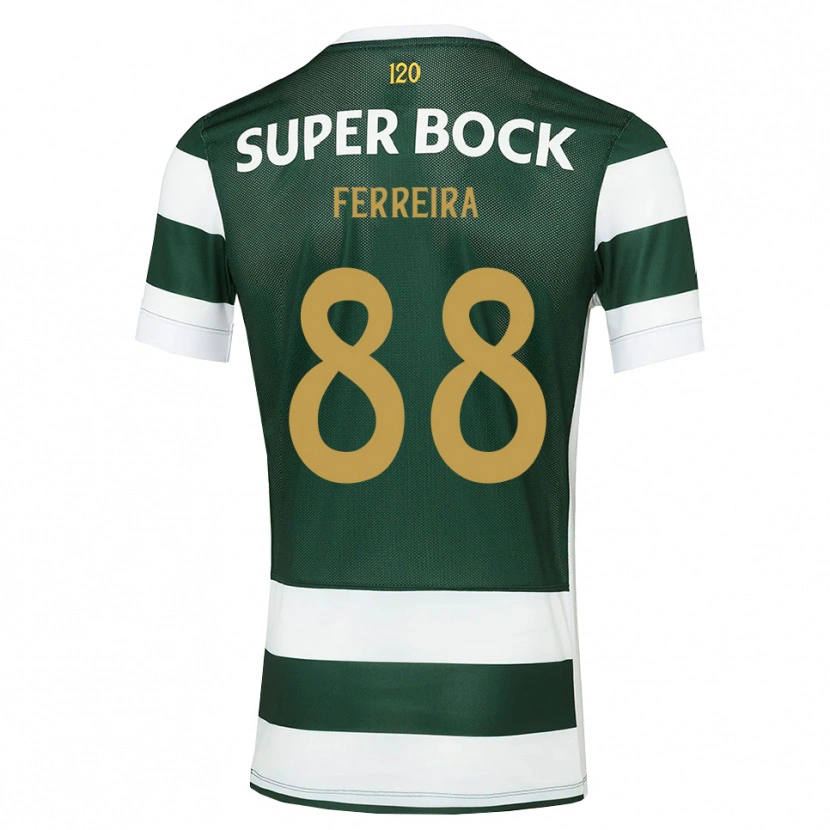 DanxenレディースTiago Ferreira#88ダークスレートグレー ホワイトホームシャツ2026/27ジャージーユニフォーム
