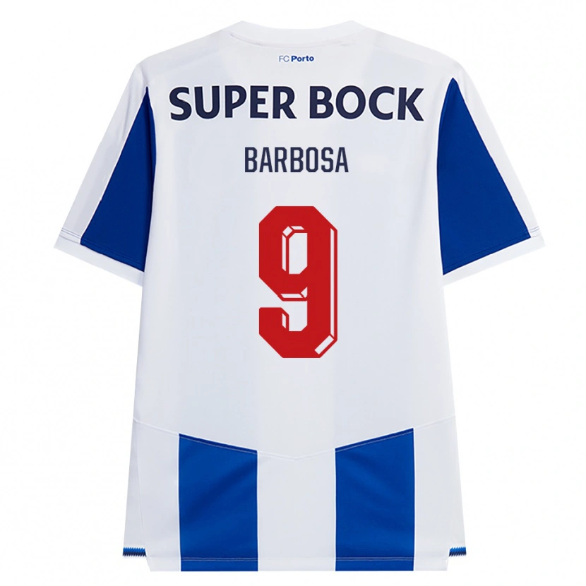 DanxenレディースRodrigo Barbosa#9ブルー ホワイト レッドホームシャツ2026/27ジャージーユニフォーム