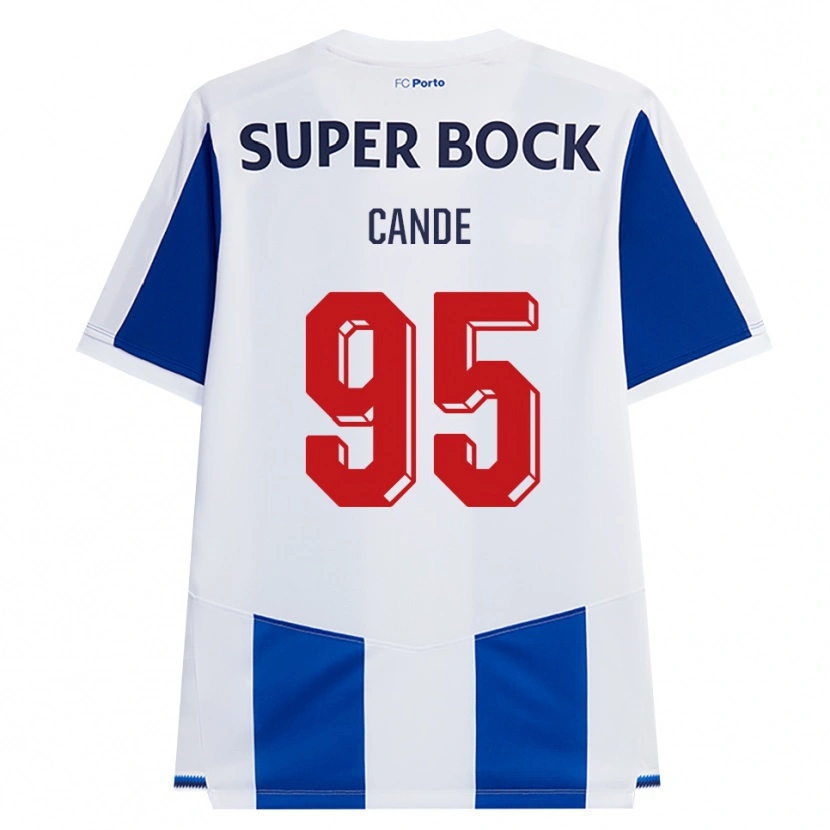 DanxenレディースAnhá Cande#95ブルー ホワイト レッドホームシャツ2026/27ジャージーユニフォーム