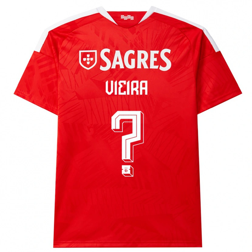 DanxenレディースMiguel Vieira#0レッド ホワイト イエローホームシャツ2026/27ジャージーユニフォーム