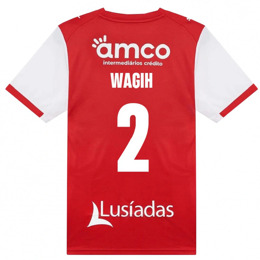 DanxenレディースYoussef Wagih#2ホワイト レッド ブラックホームシャツ2026/27ジャージーユニフォーム