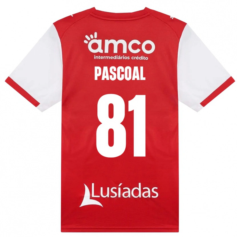 DanxenレディースFodé Pascoal#81ホワイト レッド ブラックホームシャツ2026/27ジャージーユニフォーム