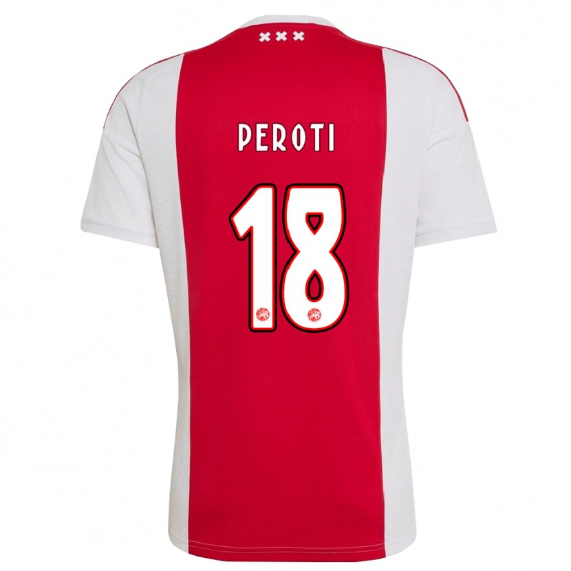 DanxenレディースEljero Peroti#18レッド ホワイト イエローホームシャツ2026/27ジャージーユニフォーム