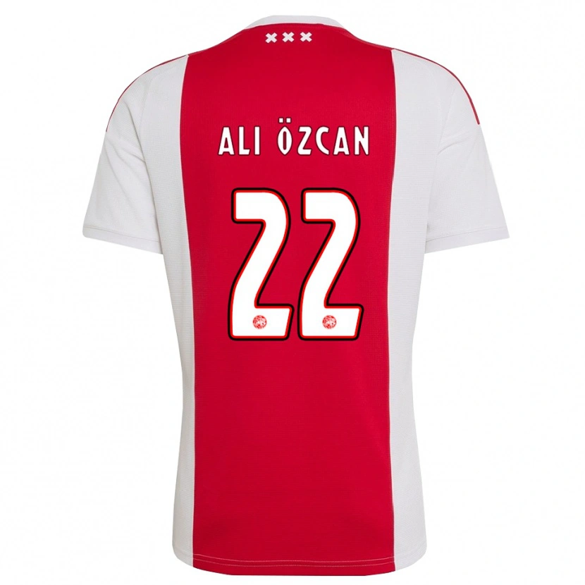 DanxenレディースAkın Ali Özcan#22レッド ホワイト イエローホームシャツ2026/27ジャージーユニフォーム