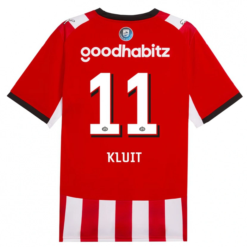 DanxenレディースFabio Kluit#11レッド ホワイトブラックホームシャツ2026/27ジャージーユニフォーム