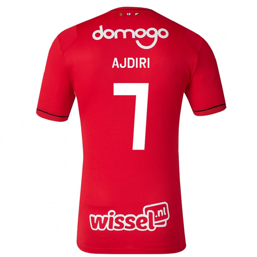 DanxenレディースAmin Ajdiri#7レッド ホワイトブラックホームシャツ2026/27ジャージーユニフォーム
