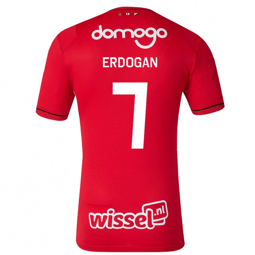 DanxenレディースTalha Erdogan#7レッド ホワイトブラックホームシャツ2026/27ジャージーユニフォーム