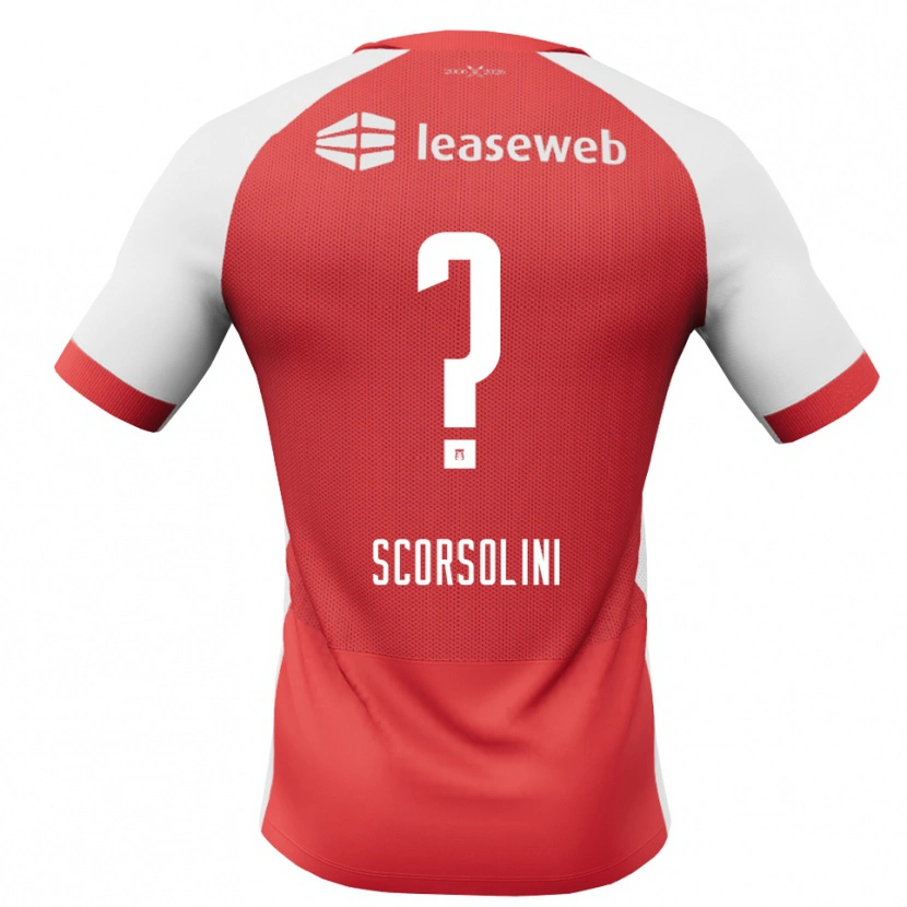 DanxenレディースLuca Scorsolini#0レッド ホワイトブラックホームシャツ2026/27ジャージーユニフォーム