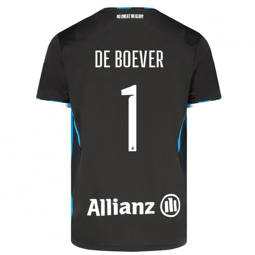 DanxenレディースJesse De Boever#1ブラック レッド ブルーホームシャツ2026/27ジャージーユニフォーム