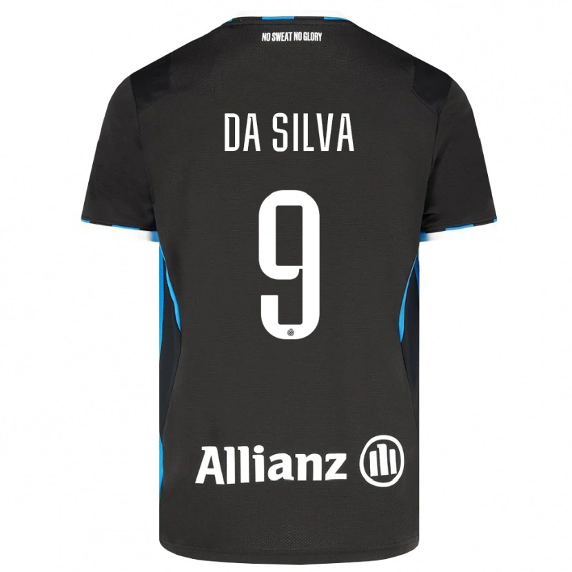 DanxenレディースJessi Da Silva#9ブラック レッド ブルーホームシャツ2026/27ジャージーユニフォーム