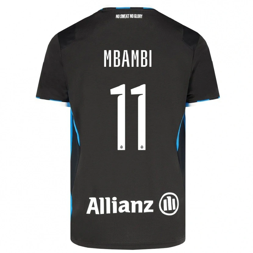 DanxenレディースJeoffrey Mbambi#11ブラック レッド ブルーホームシャツ2026/27ジャージーユニフォーム