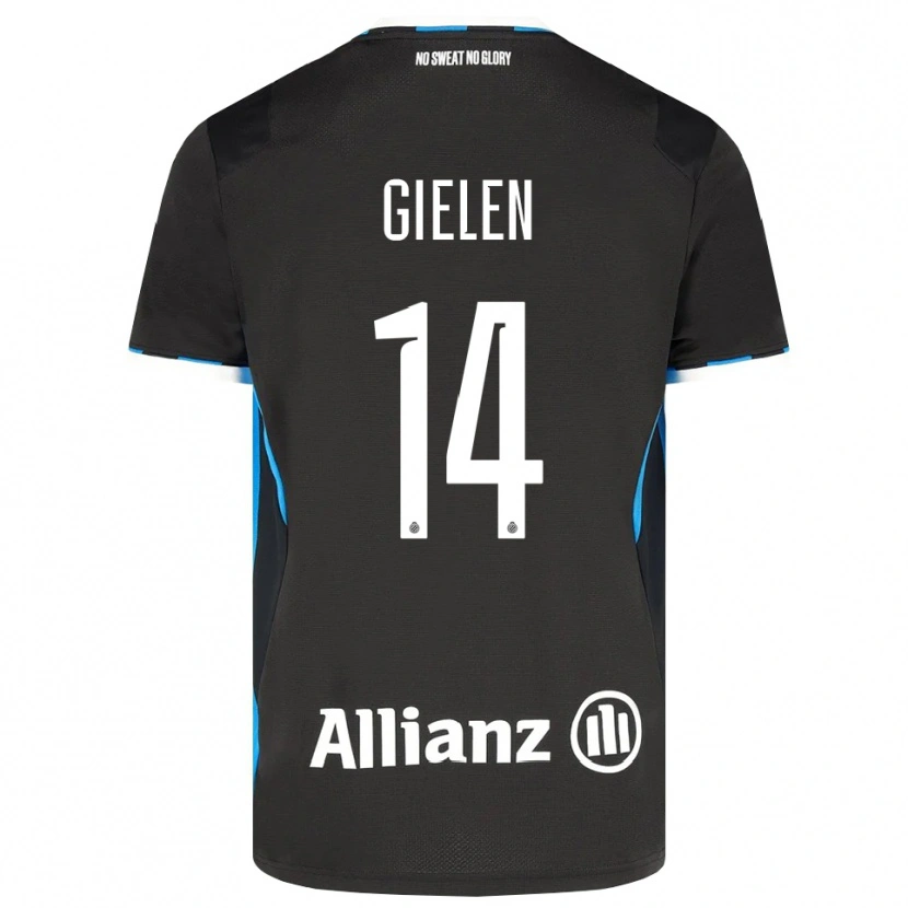 DanxenレディースSterre Gielen#14ブラック レッド ブルーホームシャツ2026/27ジャージーユニフォーム