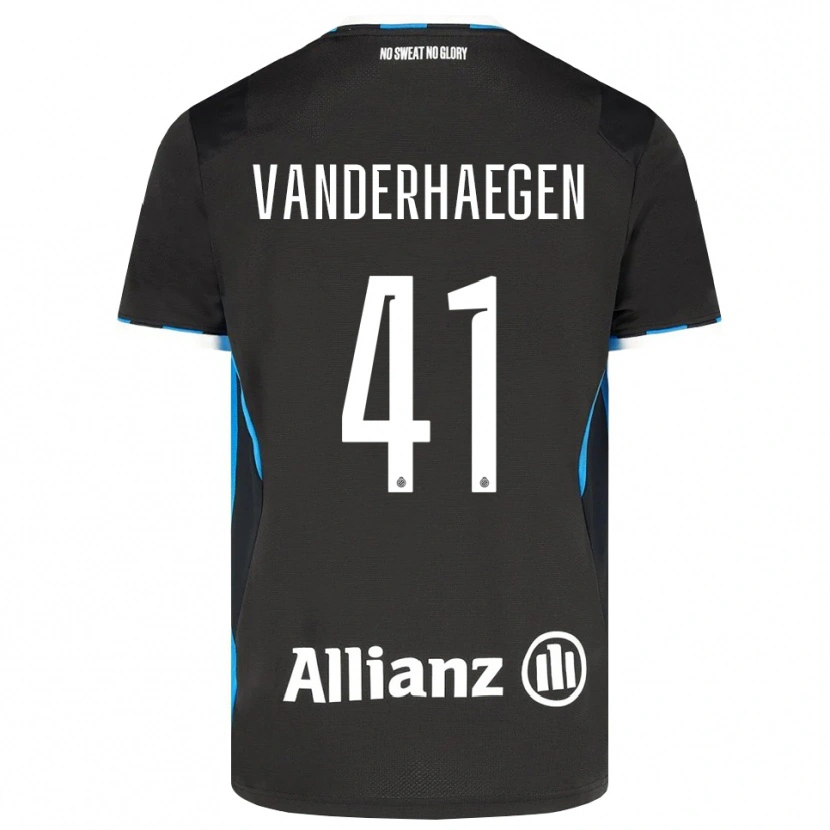 DanxenレディースLotte Vanderhaegen#41ブラック レッド ブルーホームシャツ2026/27ジャージーユニフォーム