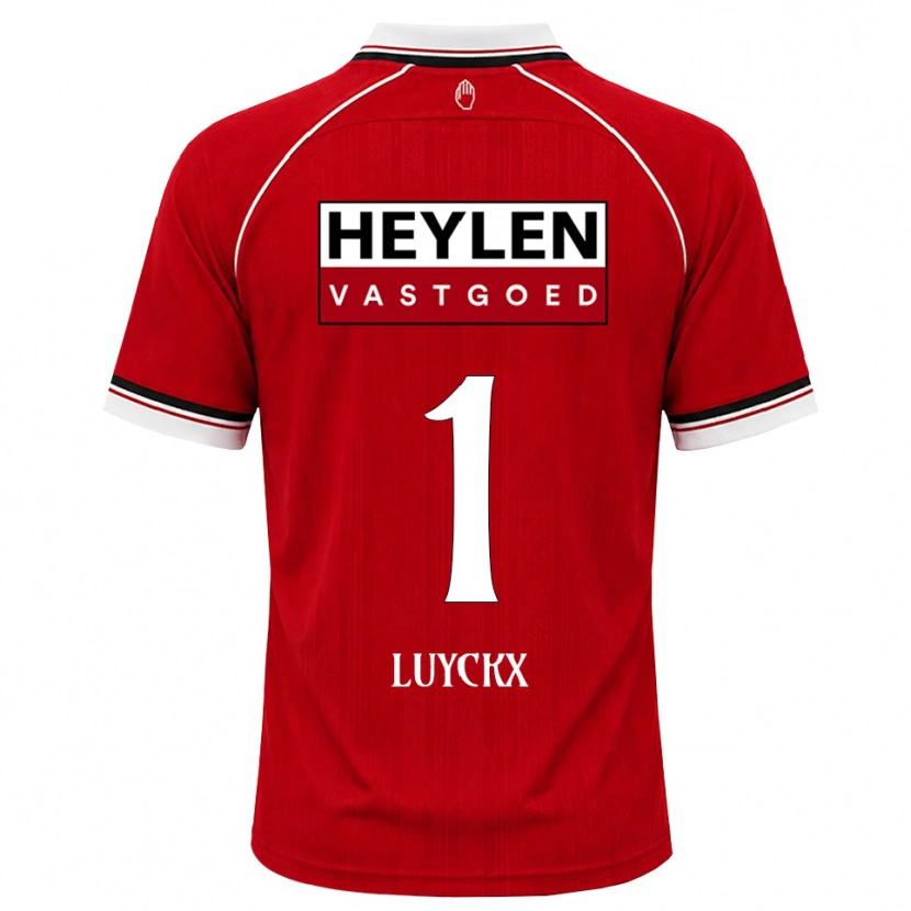 DanxenレディースVic Luyckx#1レッド ホワイトブラックホームシャツ2026/27ジャージーユニフォーム