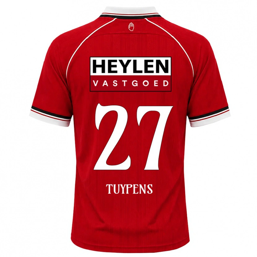 DanxenレディースEran Tuypens#27レッド ホワイトブラックホームシャツ2026/27ジャージーユニフォーム