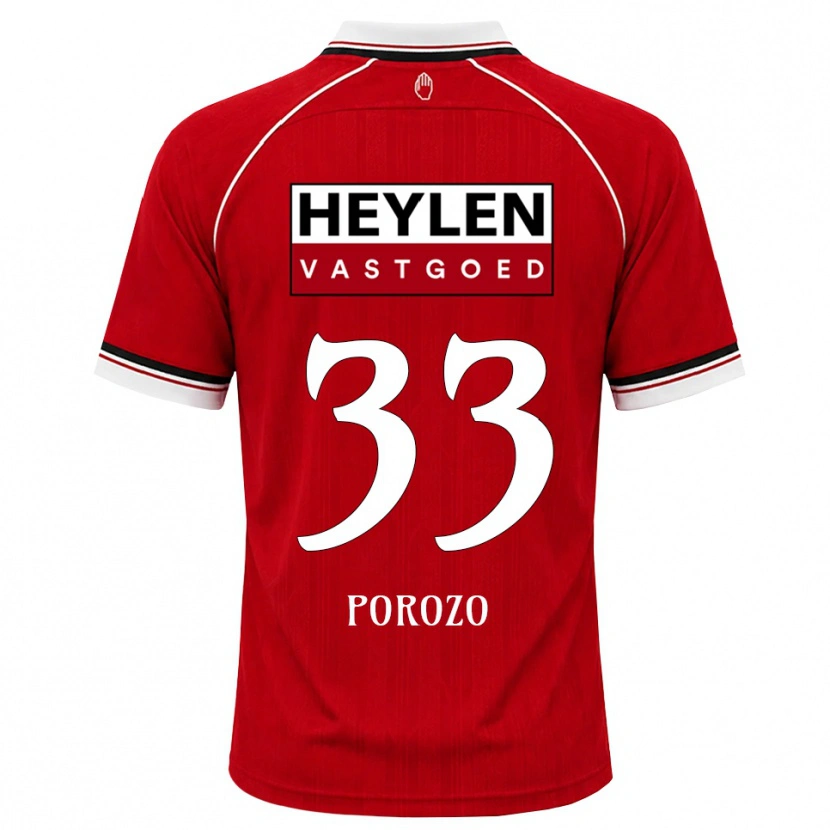 DanxenレディースSnayder Porozo#33レッド ホワイトブラックホームシャツ2026/27ジャージーユニフォーム