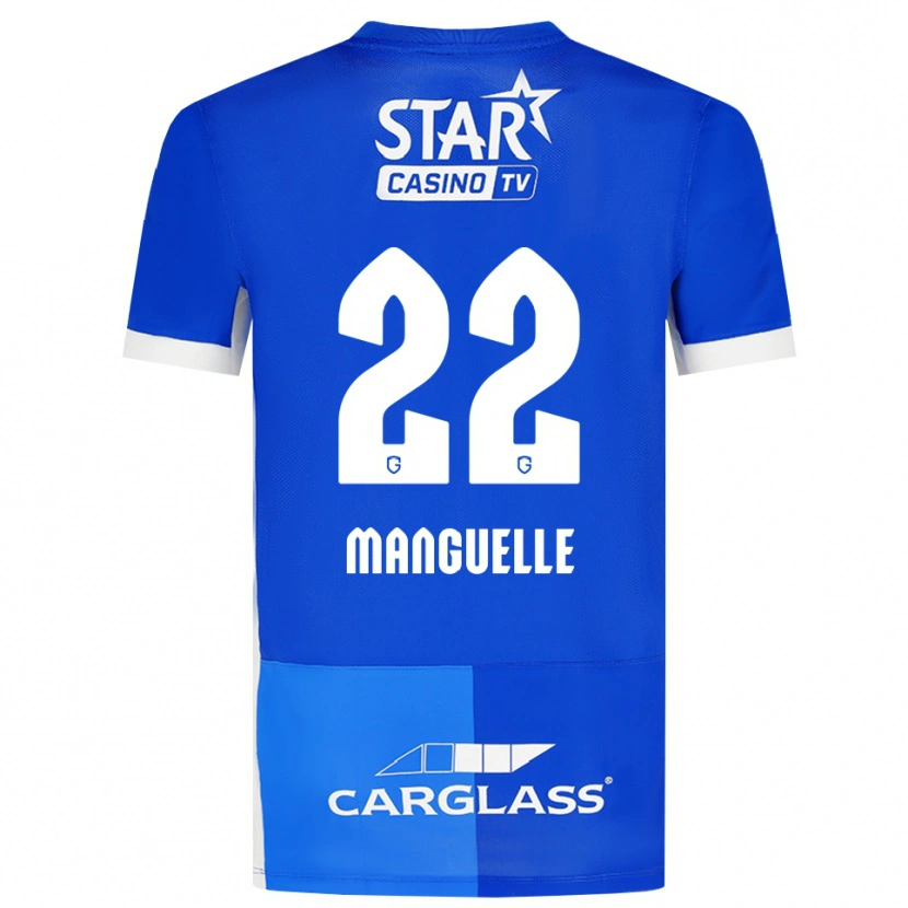 DanxenレディースBrad Manguelle#22ミディアムブルー ロイヤルブルー ホワイトホームシャツ2026/27ジャージーユニフォーム