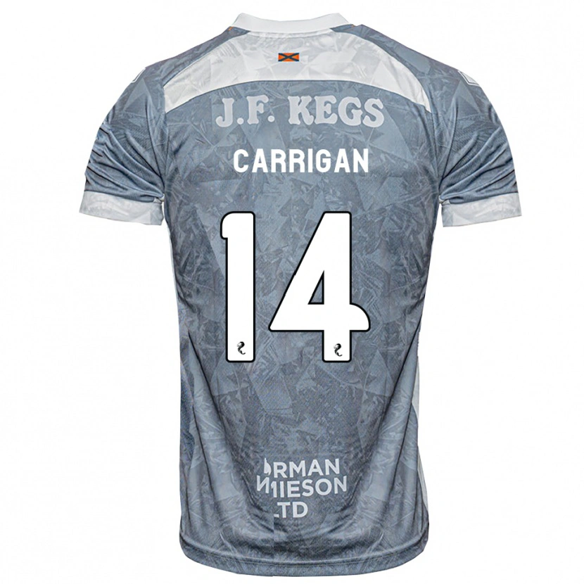 DanxenレディースLeo Carrigan#14ライトスレートグレーアウェイシャツ2026/27ジャージーユニフォーム