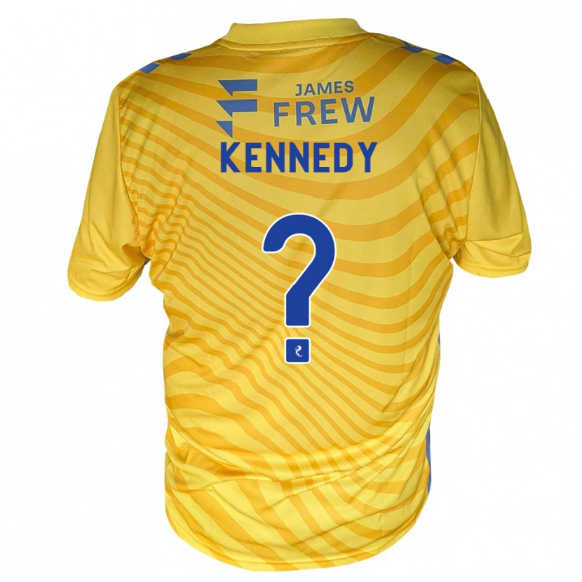 DanxenレディースShaun Kennedy#0ロイヤルブルー 黄アウェイシャツ2026/27ジャージーユニフォーム