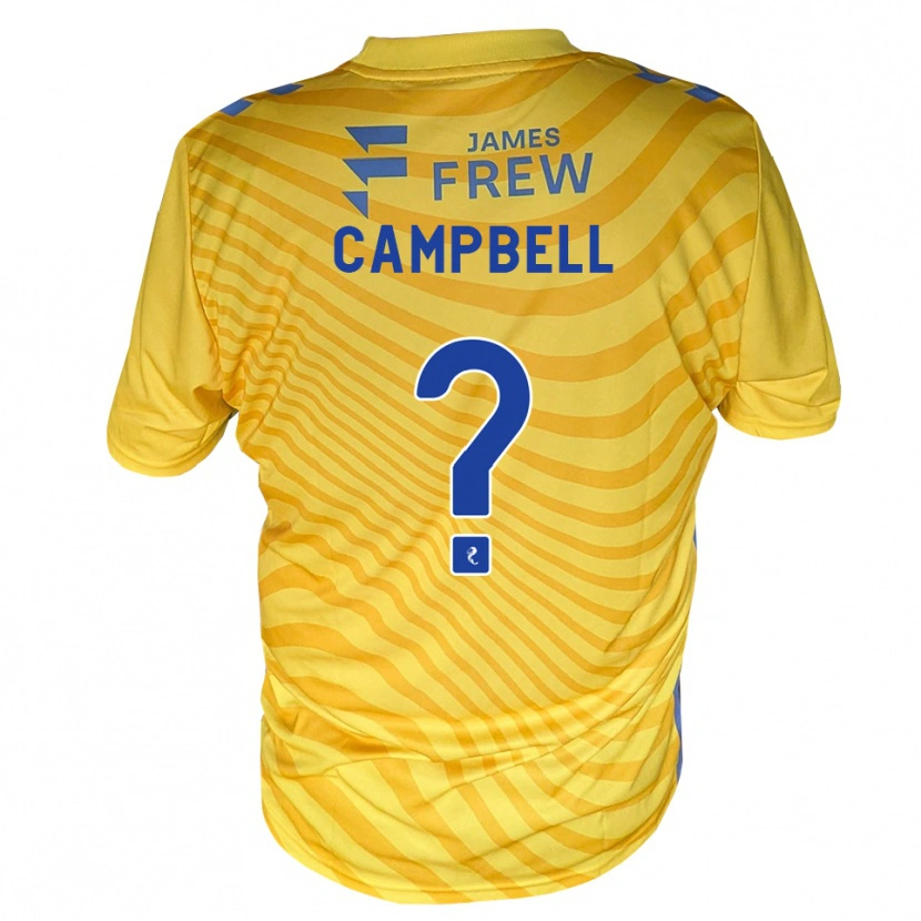 DanxenレディースJillian Campbell#0ロイヤルブルー 黄アウェイシャツ2026/27ジャージーユニフォーム