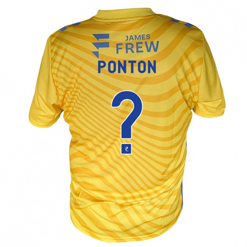 DanxenレディースChloe Ponton#0ロイヤルブルー 黄アウェイシャツ2026/27ジャージーユニフォーム