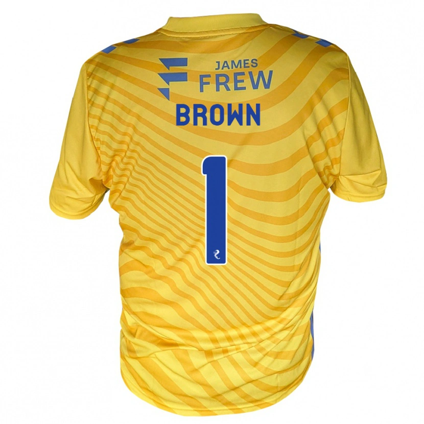 DanxenレディースDylan Brown#1ロイヤルブルー 黄アウェイシャツ2026/27ジャージーユニフォーム