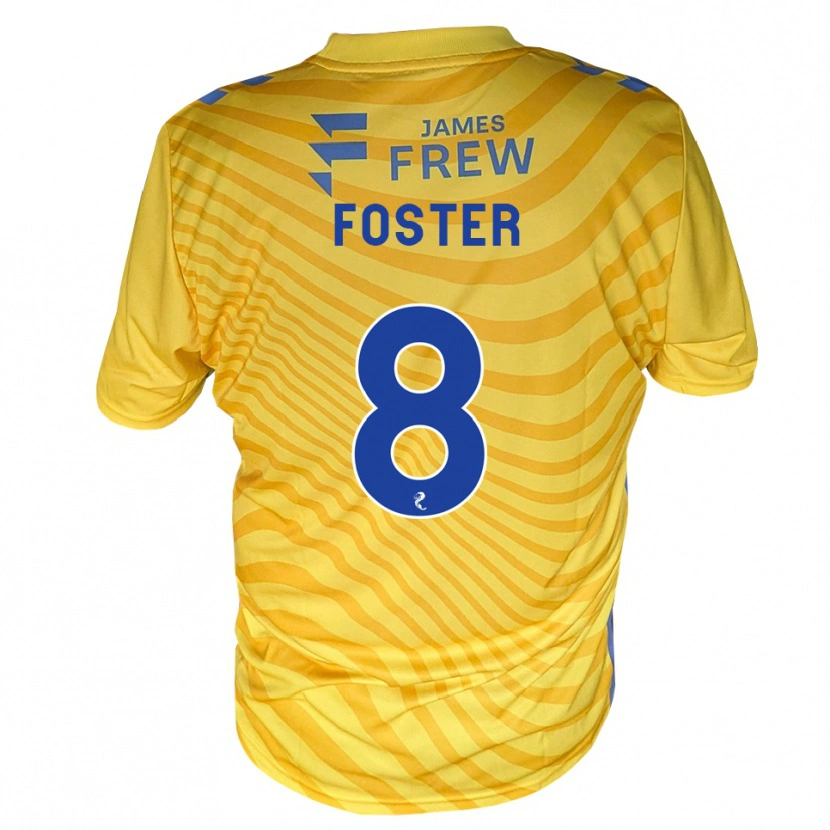 DanxenレディースLogan Foster#8ロイヤルブルー 黄アウェイシャツ2026/27ジャージーユニフォーム