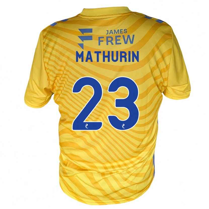 DanxenレディースRoshaun Mathurin#23ロイヤルブルー 黄アウェイシャツ2026/27ジャージーユニフォーム