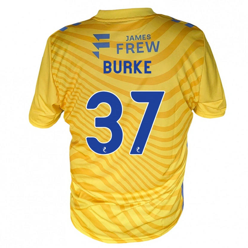 DanxenレディースCole Burke#37ロイヤルブルー 黄アウェイシャツ2026/27ジャージーユニフォーム