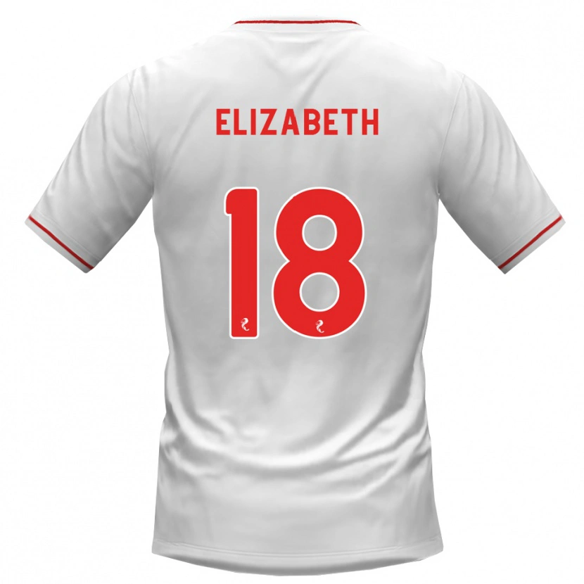DanxenレディースAshley Elizabeth#18白赤アウェイシャツ2026/27ジャージーユニフォーム