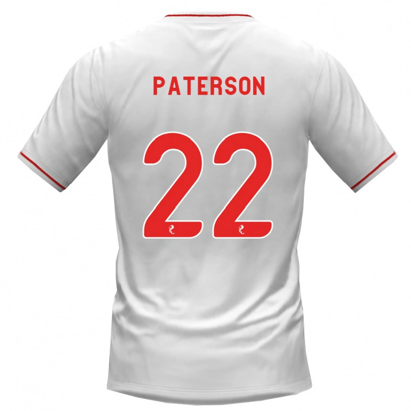 DanxenレディースMaura Paterson#22白赤アウェイシャツ2026/27ジャージーユニフォーム