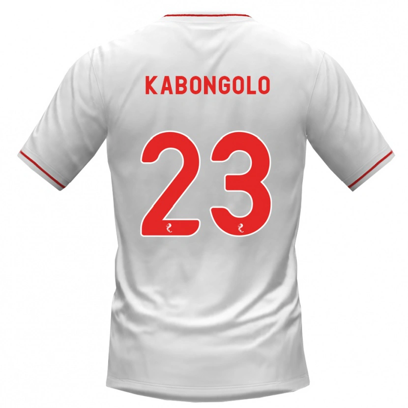 DanxenレディースBrooklyn Kabongolo#23白赤アウェイシャツ2026/27ジャージーユニフォーム