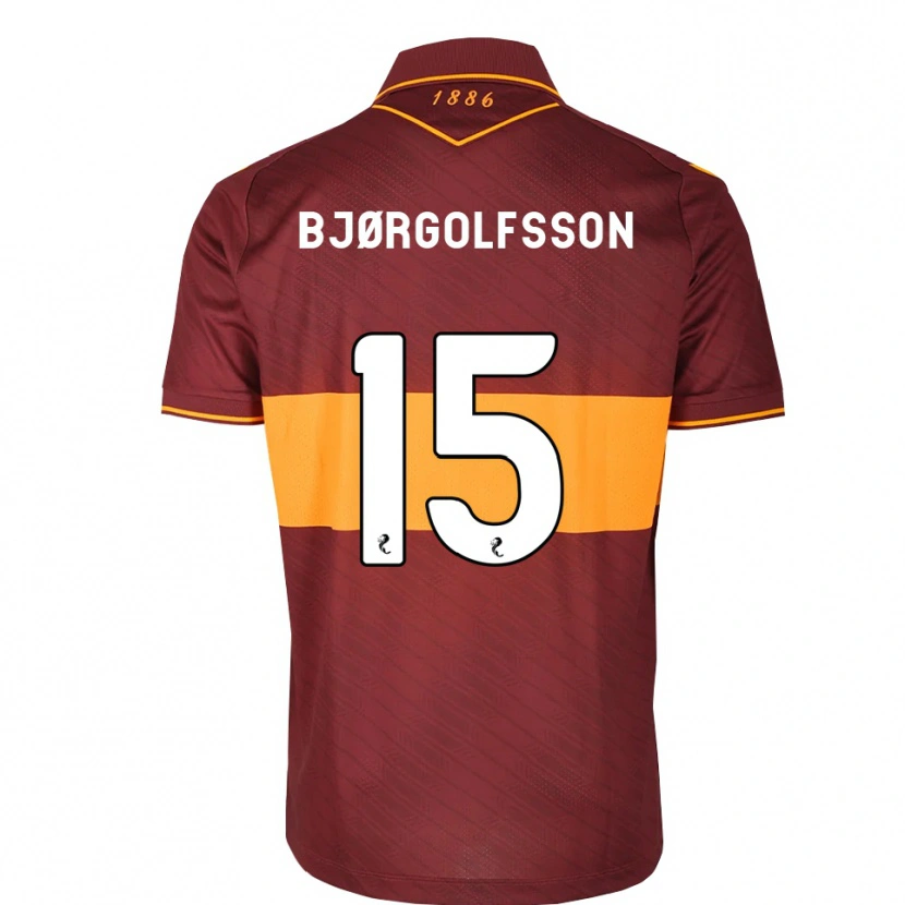 DanxenレディースEythor Bjørgolfsson#15オレンジ マルーンアウェイシャツ2026/27ジャージーユニフォーム