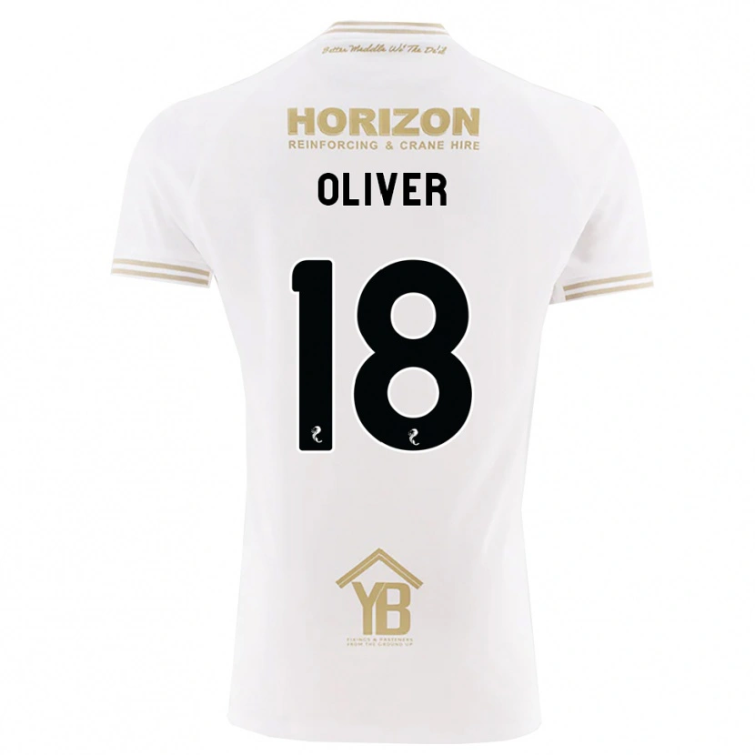 DanxenレディースGary Oliver#18ウィート 白アウェイシャツ2026/27ジャージーユニフォーム