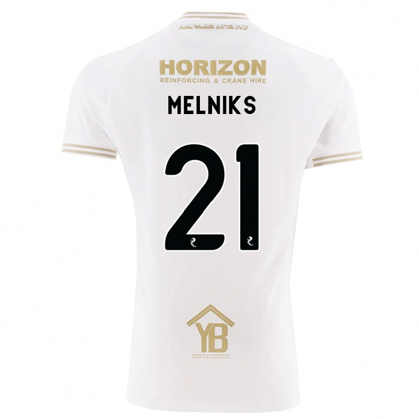 DanxenレディースDeniss Melniks#21ウィート 白アウェイシャツ2026/27ジャージーユニフォーム