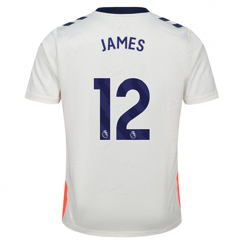 DanxenレディースJack James#12ホワイト オレンジ ロイヤルブルーアウェイシャツ2026/27ジャージーユニフォーム