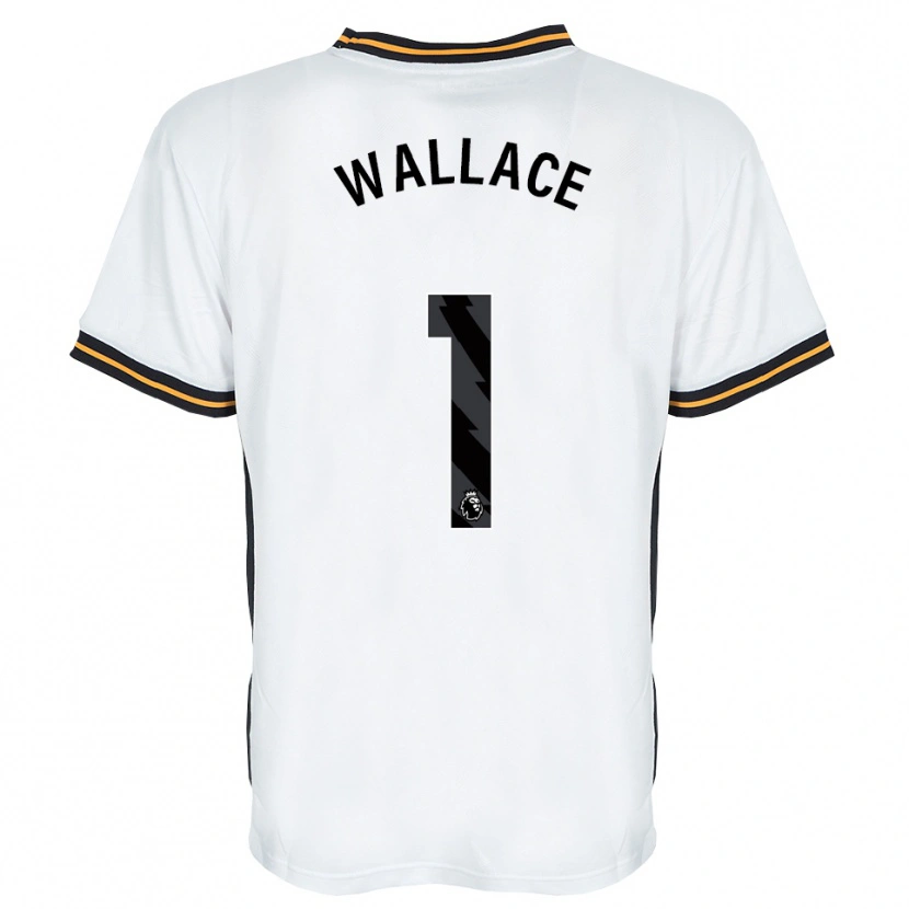 DanxenレディースAbbi Wallace#1ホワイト オレンジ ブラックアウェイシャツ2026/27ジャージーユニフォーム