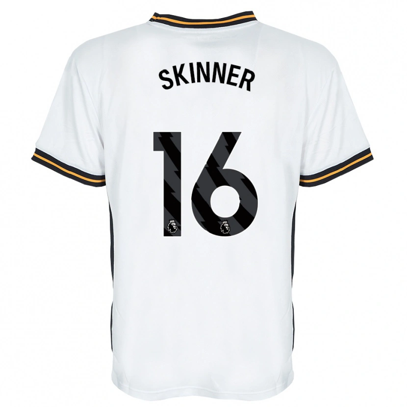 DanxenレディースHarley Skinner#16ホワイト オレンジ ブラックアウェイシャツ2026/27ジャージーユニフォーム