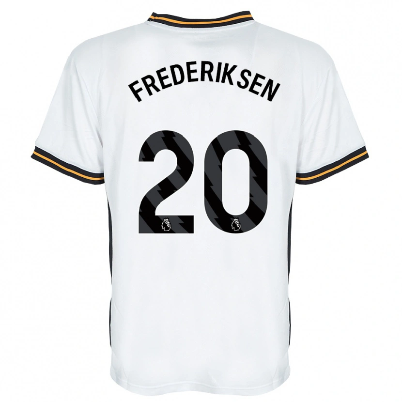 DanxenレディースAbbey Frederiksen#20ホワイト オレンジ ブラックアウェイシャツ2026/27ジャージーユニフォーム
