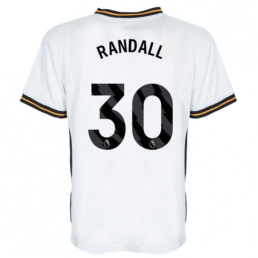 DanxenレディースJennifer Randall#30ホワイト オレンジ ブラックアウェイシャツ2026/27ジャージーユニフォーム