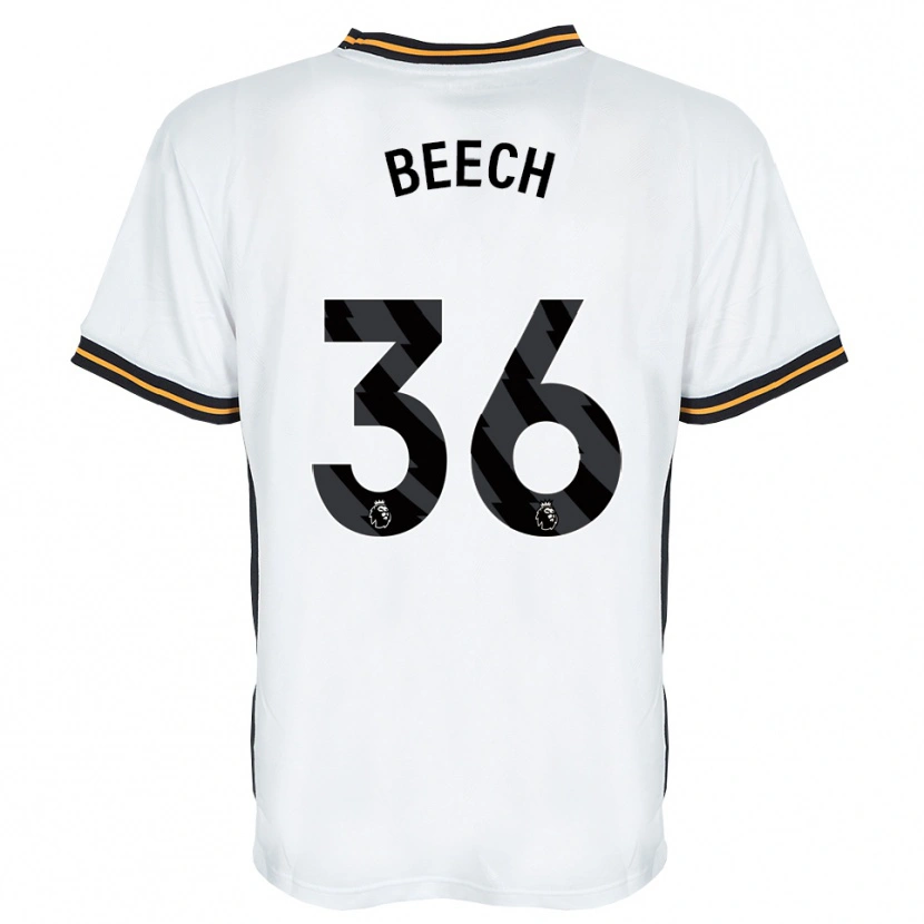 DanxenレディースAmy Beech#36ホワイト オレンジ ブラックアウェイシャツ2026/27ジャージーユニフォーム